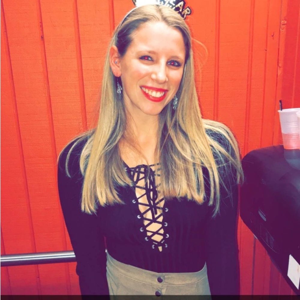 Black sweater body suit
